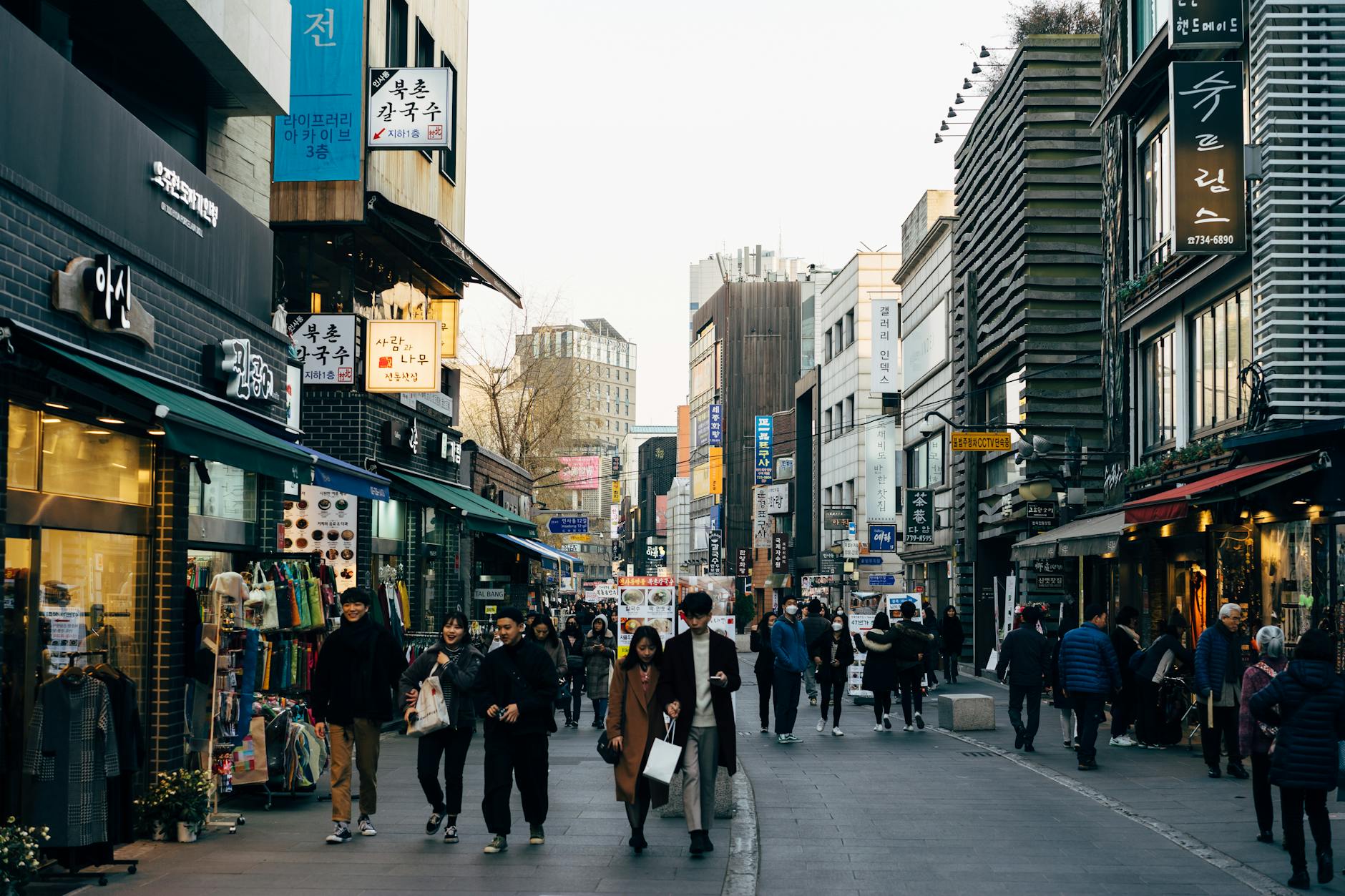 people walking on street