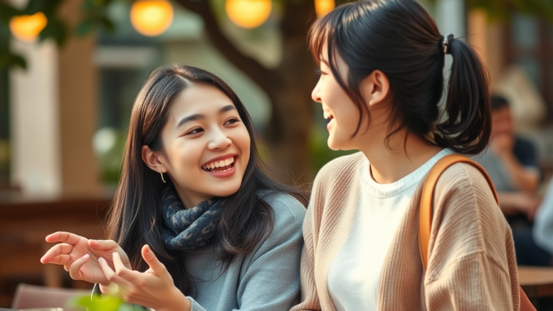 make-a-picture-of-two-young-korean-friends-talking